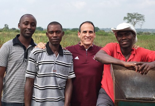 Bill Moore in Uganda with PacMoore Amaranth Farm Leaders
