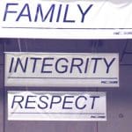 PacMoore believes in faith family integrity respect and excellence