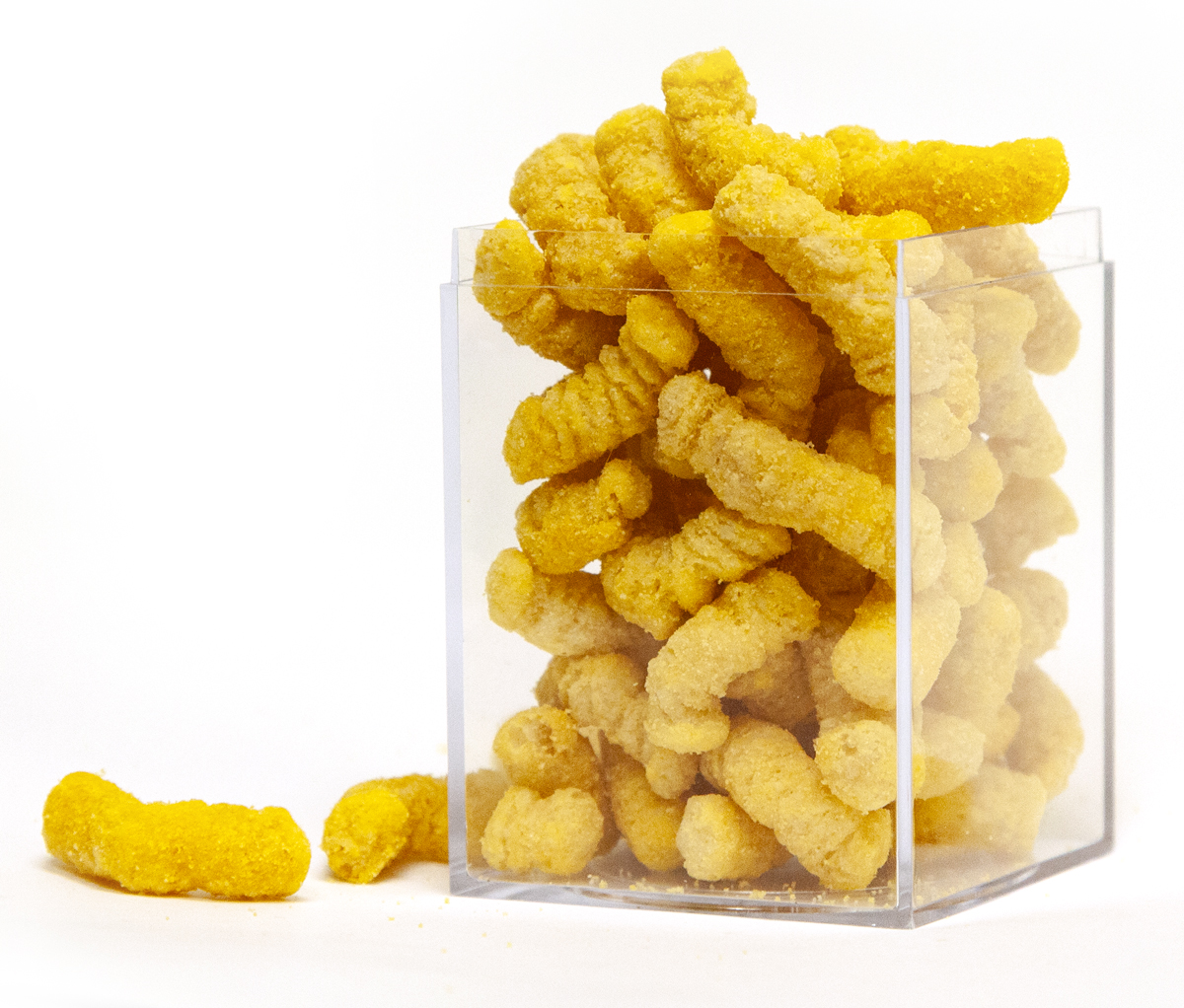 Crunchy Snack Puffs are cooked with Extrusion Technology